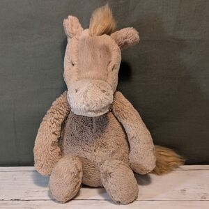 Jellycat Bashful Pony Plush 12" - Retired Discontinued Beige Stuffed Horse Toy